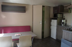 Mobil-home Loggia Bois-2 chambres-Cuisine-sdb-wc- Terrasse