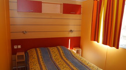 Mobil-home Loggia 2 chambres avec clim réversible-Cuisine-sdb-wc-Terrasse