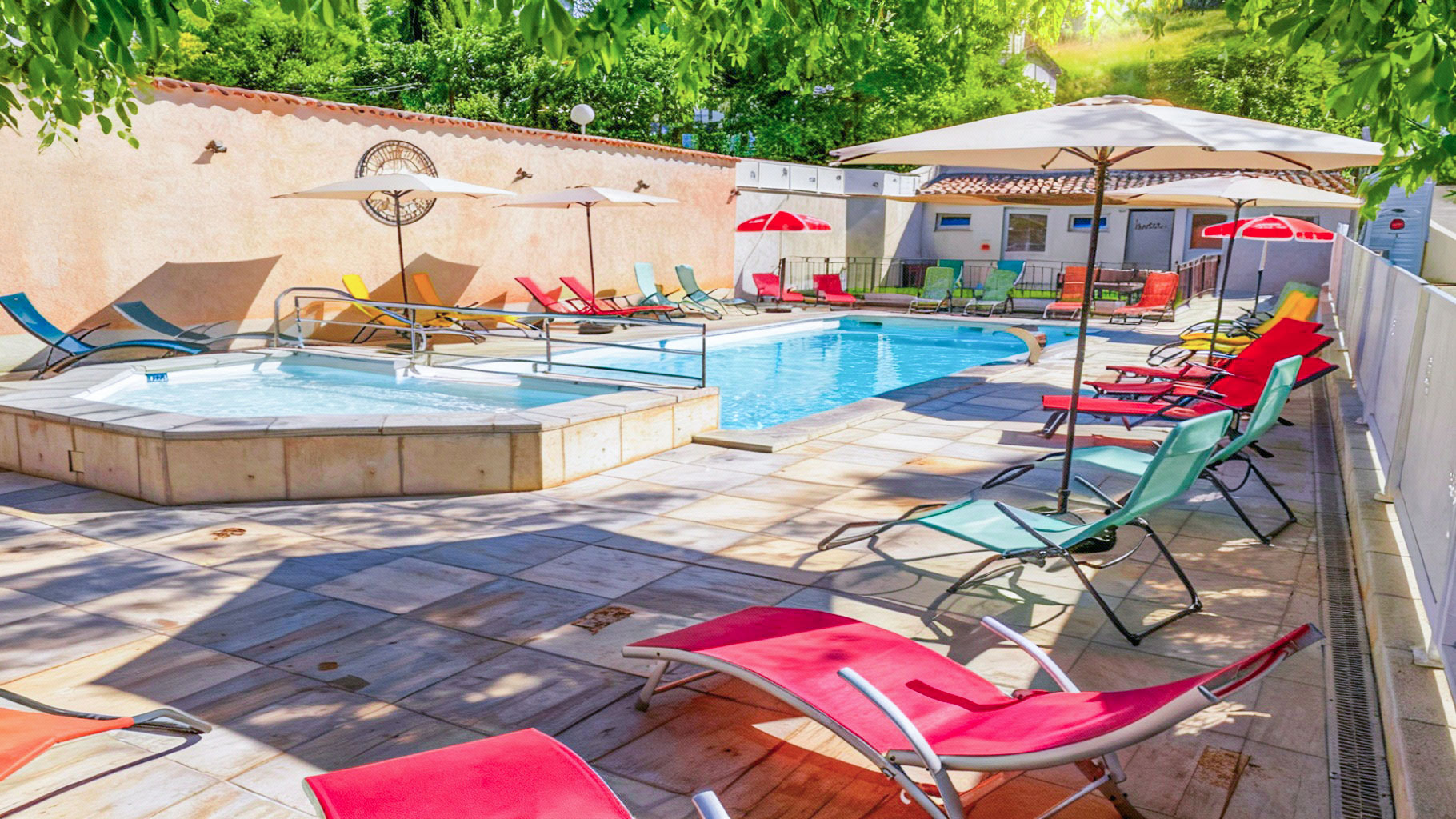 camping with pool near riez